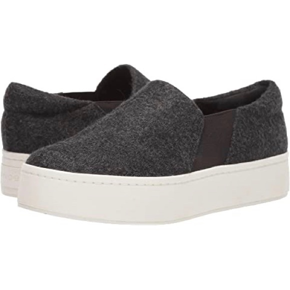 New Vince Warren Flannel Slip On Platform Sneakers - Picture 1 of 16